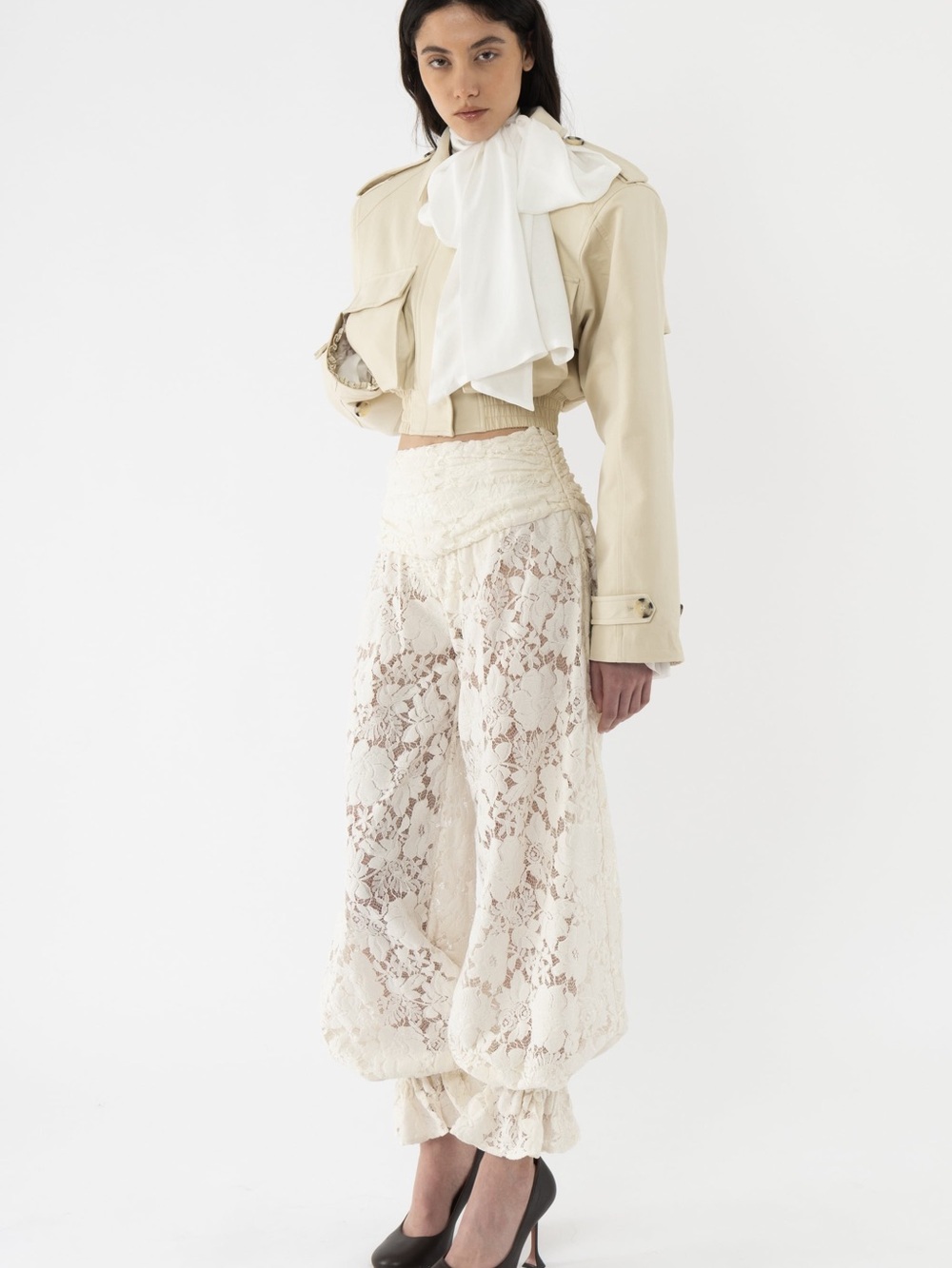 ARAKII Velvet Lace Balloon Pant